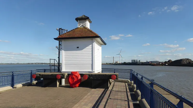 The end of Erith Pier on the River Thames, Erith