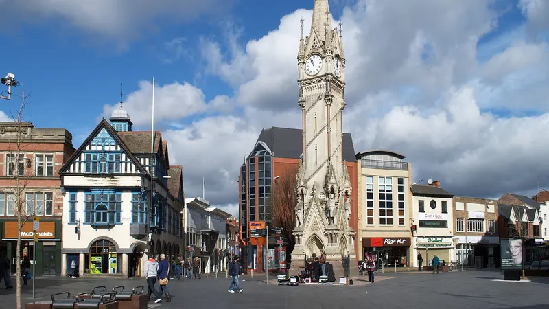 The Clock Tower in Leicester city centre