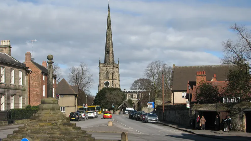 The Market Cross and St Wystan's Church, Repton