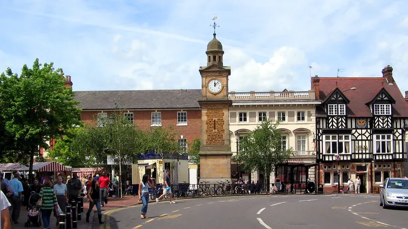 Rugby town centre, Warwickshire