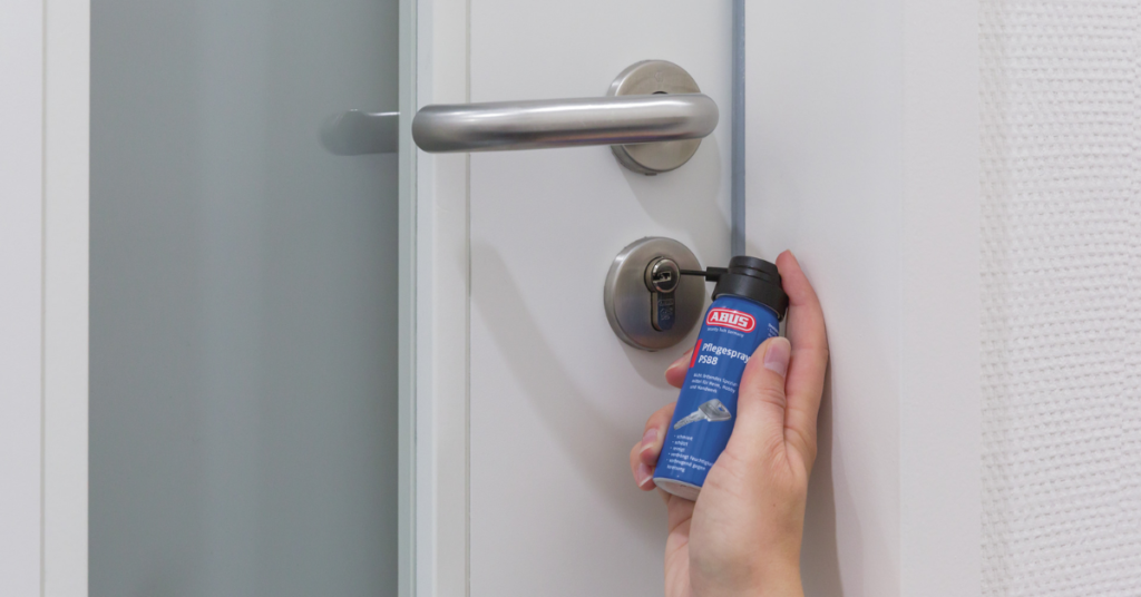 can you use silicone lubricant on door locks