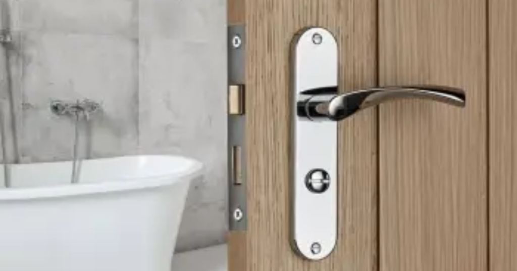 How to fit a bathroom door lock safely