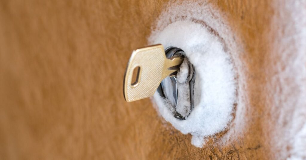 frozen lock won't open